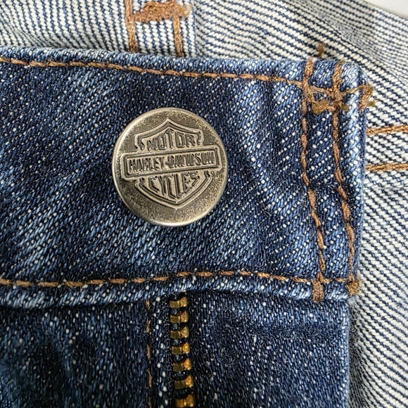 Harley-Davidson Women's Classic Denim Jeans - Size 14 Petite - Picture 12 of 13